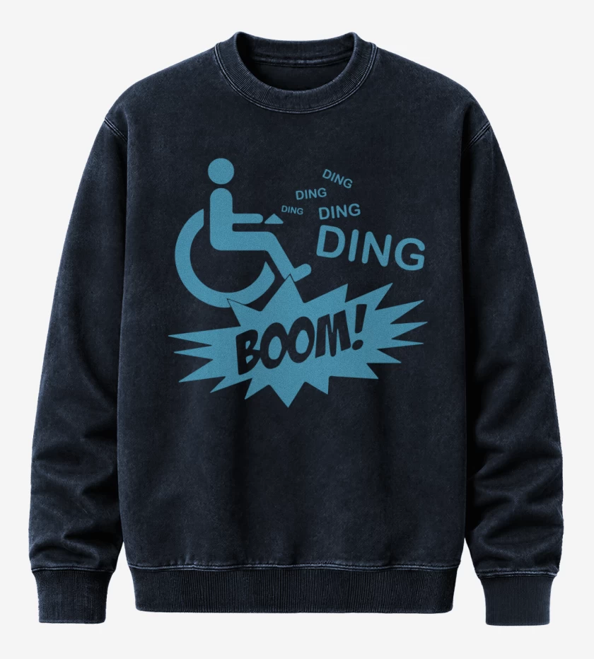 Poleron Polo Acid Wash Azul Marino de BrBa - Ding Ding Boom