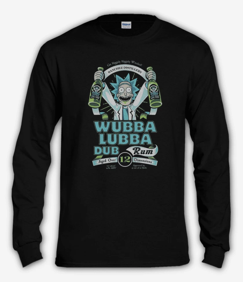 Polera manga larga Negro de Don rick