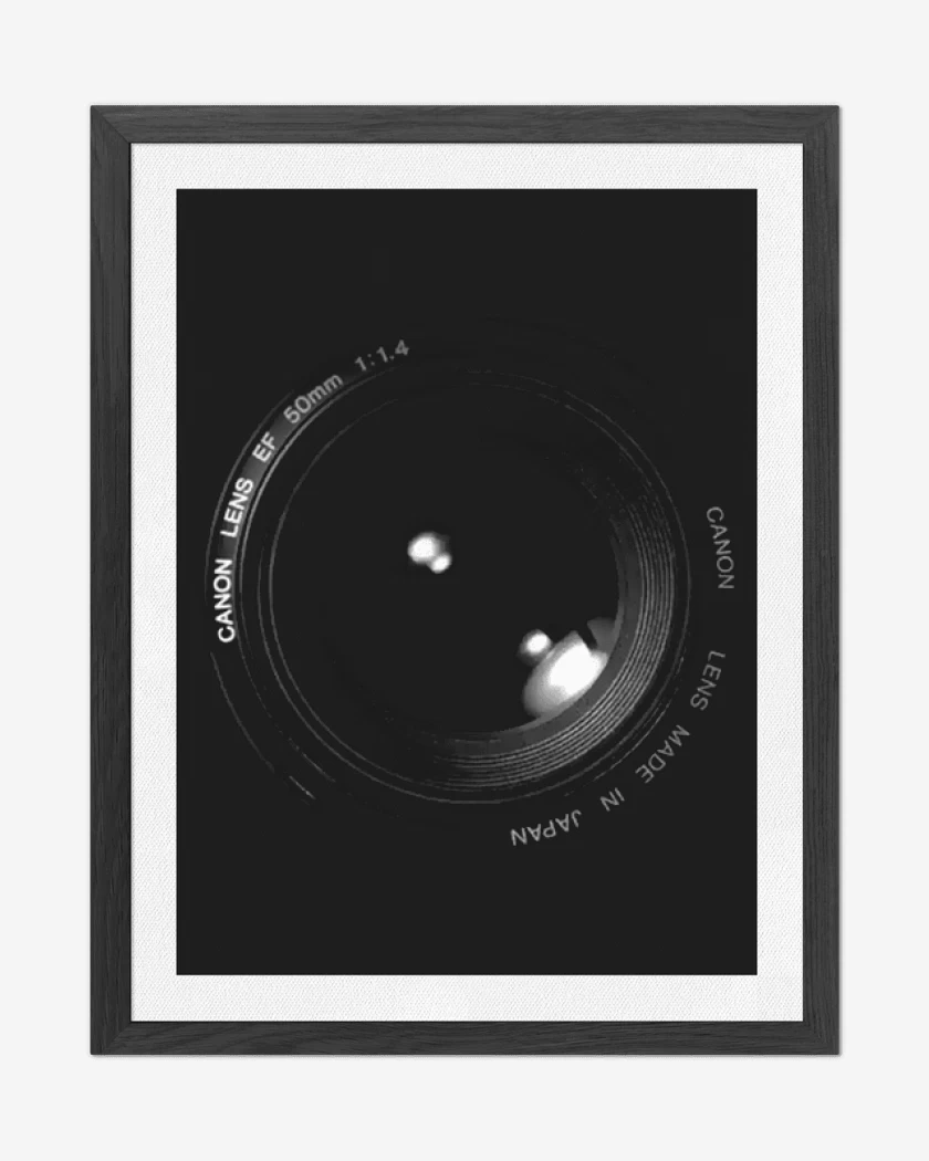 Cuadro decorativo Negro de Lente 55mm 