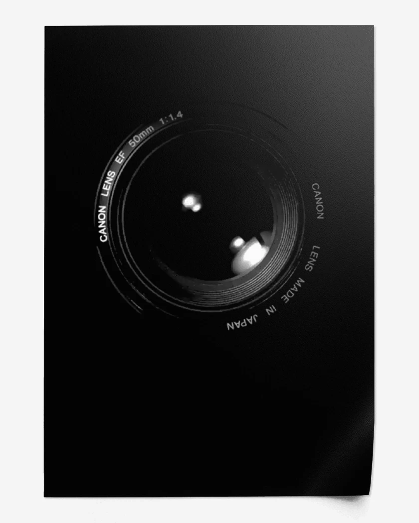 Print Negro de Lente 55mm 
