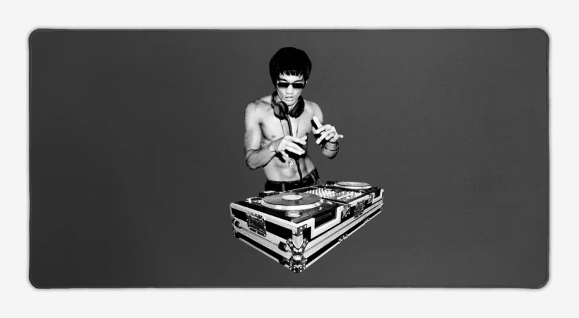 Mouse pad Gamer Carbon de Bruce lee tony stark