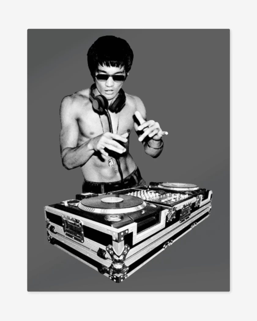 Print metalico Bruce lee tony stark