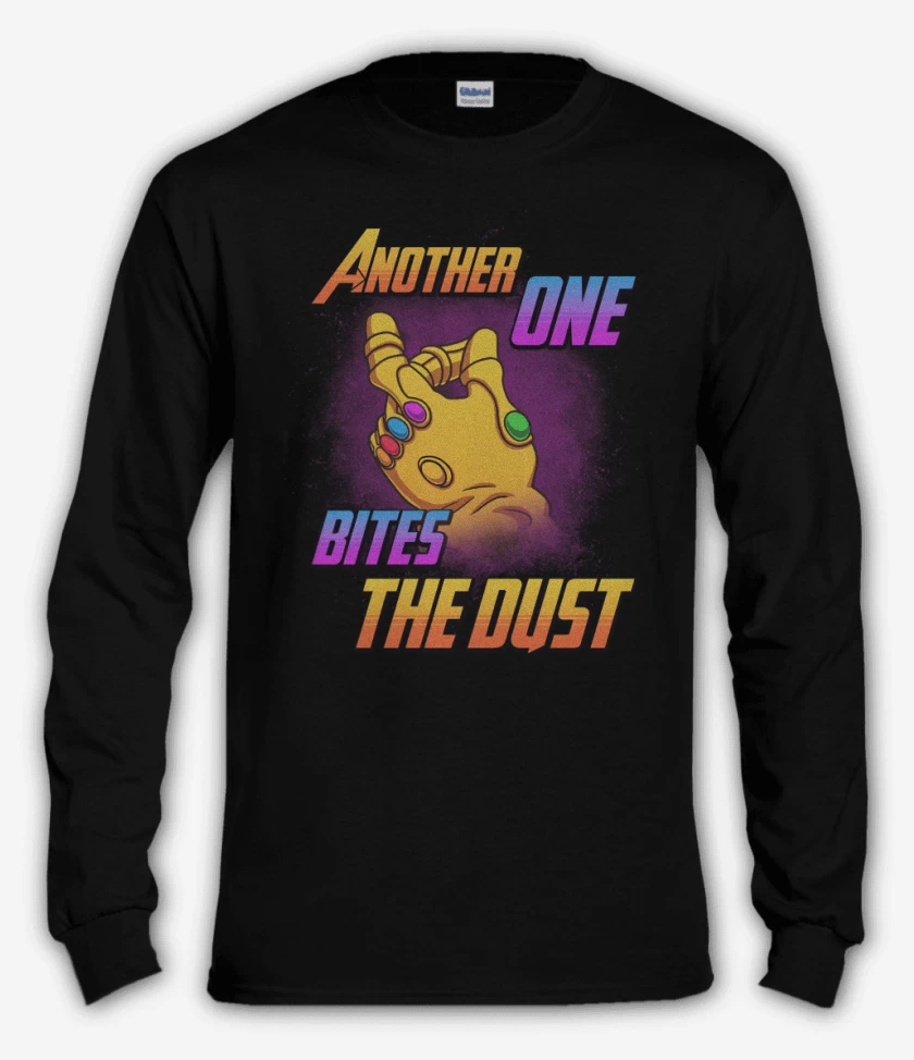 Polera manga larga Negro de Another one bites the dust