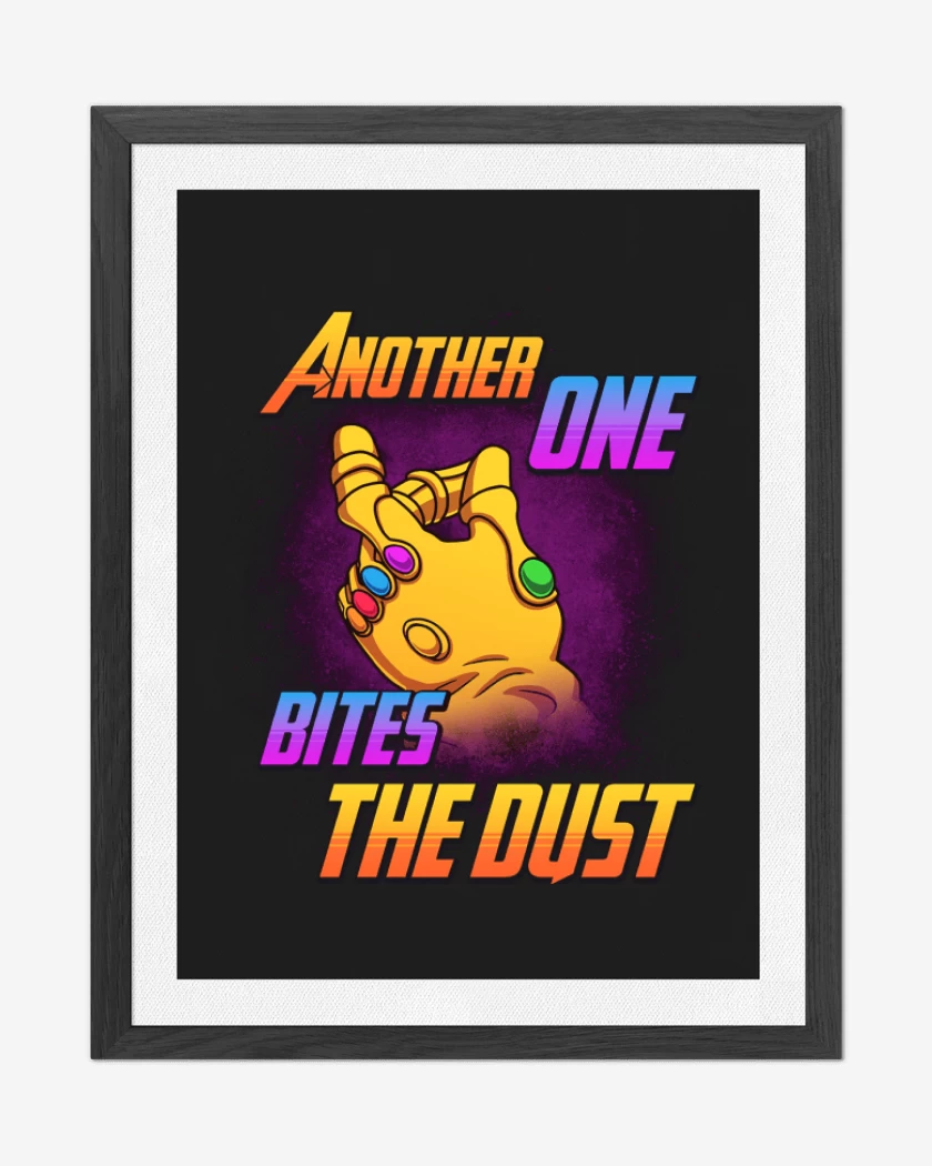 Cuadro decorativo Negro de Another one bites the dust