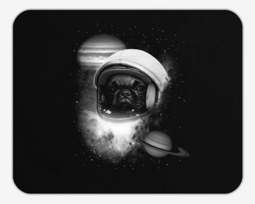 Mousepad perrito espacio