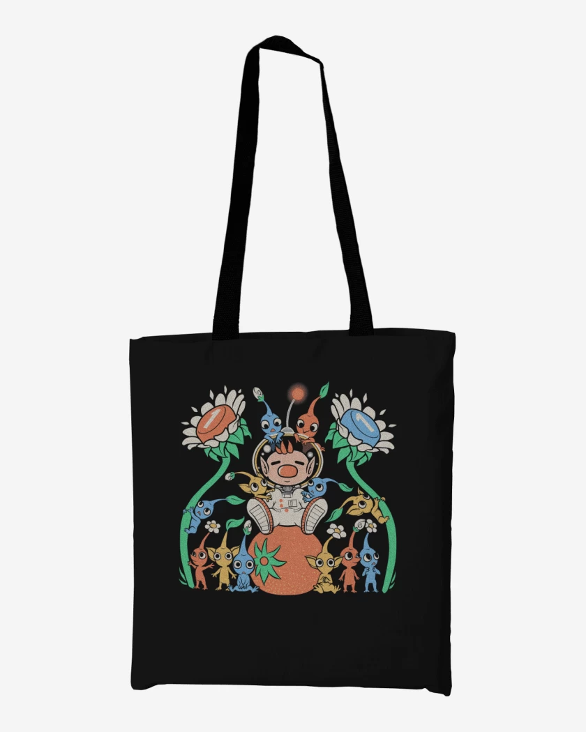 Totebag Negro de pikmins