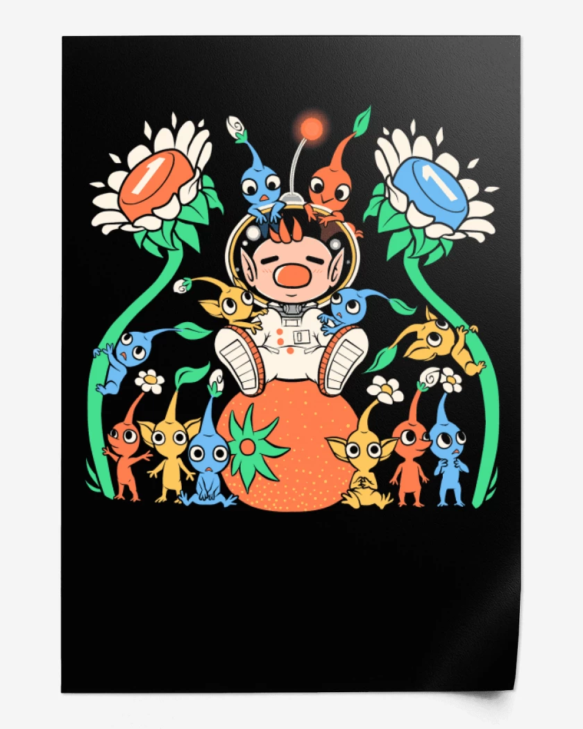 Print Negro de pikmins