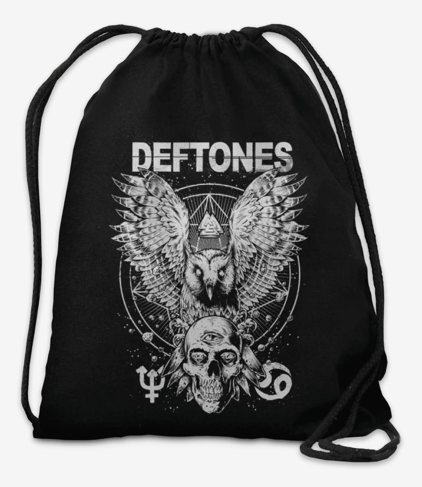 Mochila Negro de Deftones