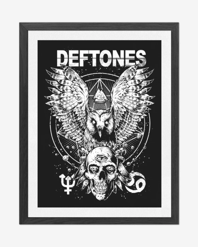 Cuadro decorativo Negro de Deftones