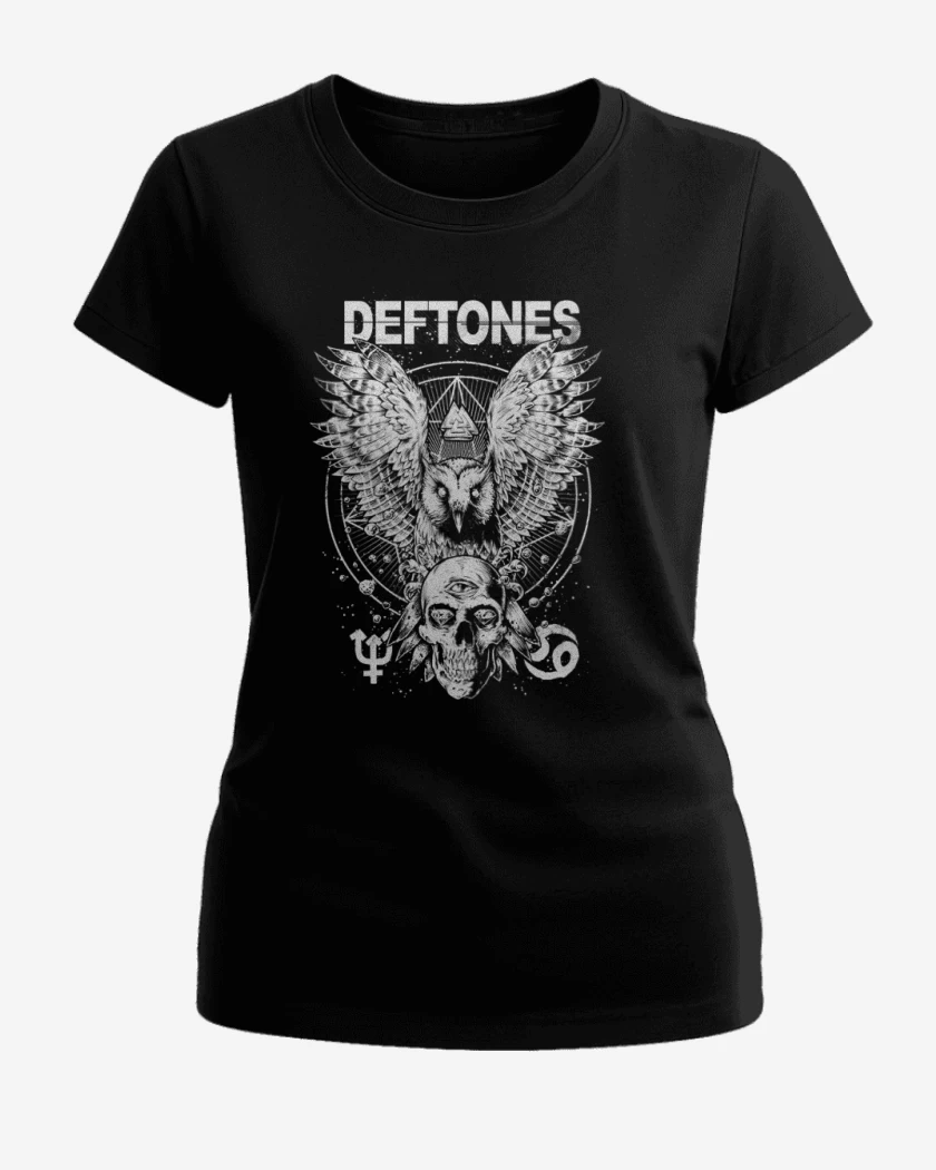 Polera de Mujer Negro de Deftones