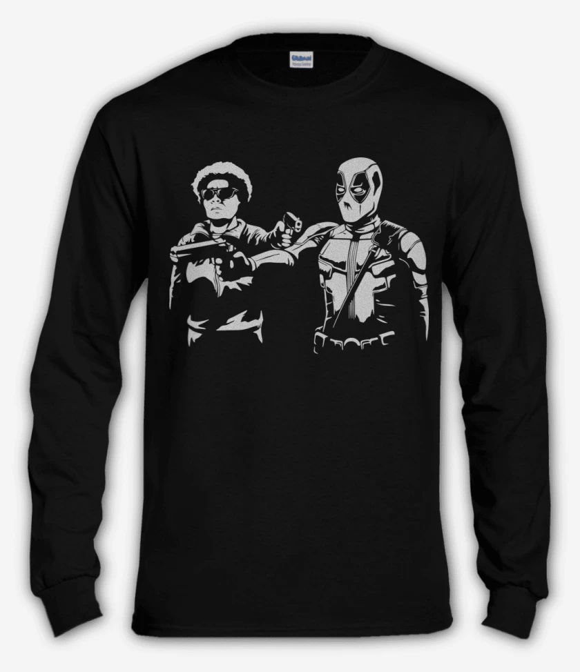 Polera manga larga Negro de Pool fiction