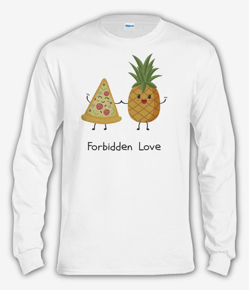 Polera manga larga Blanco de Amor prohibido