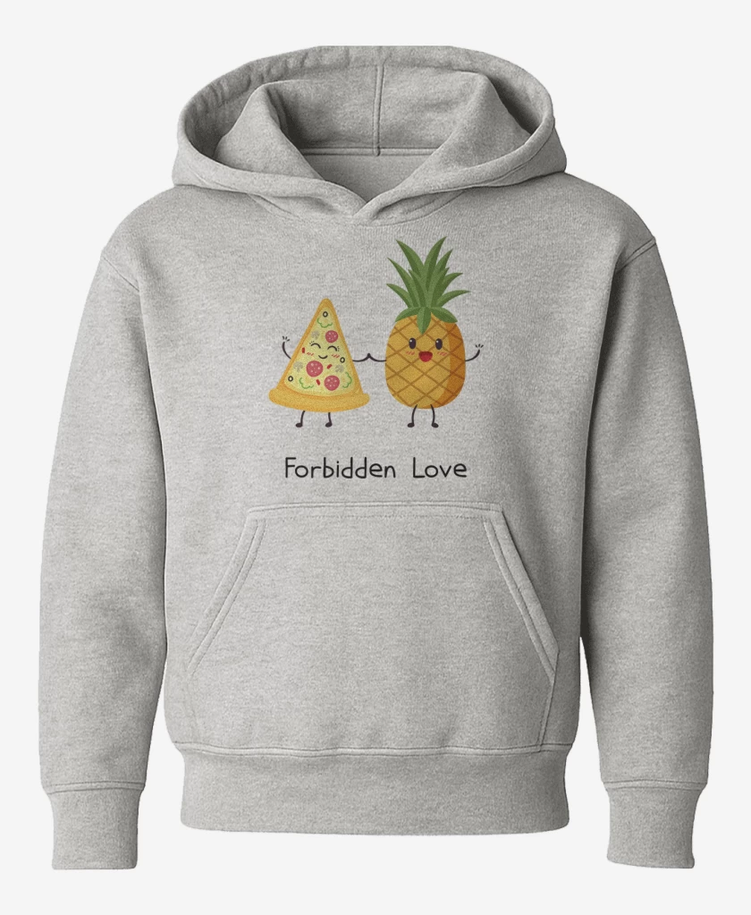 Poleron de niño Gris Melange de Amor prohibido