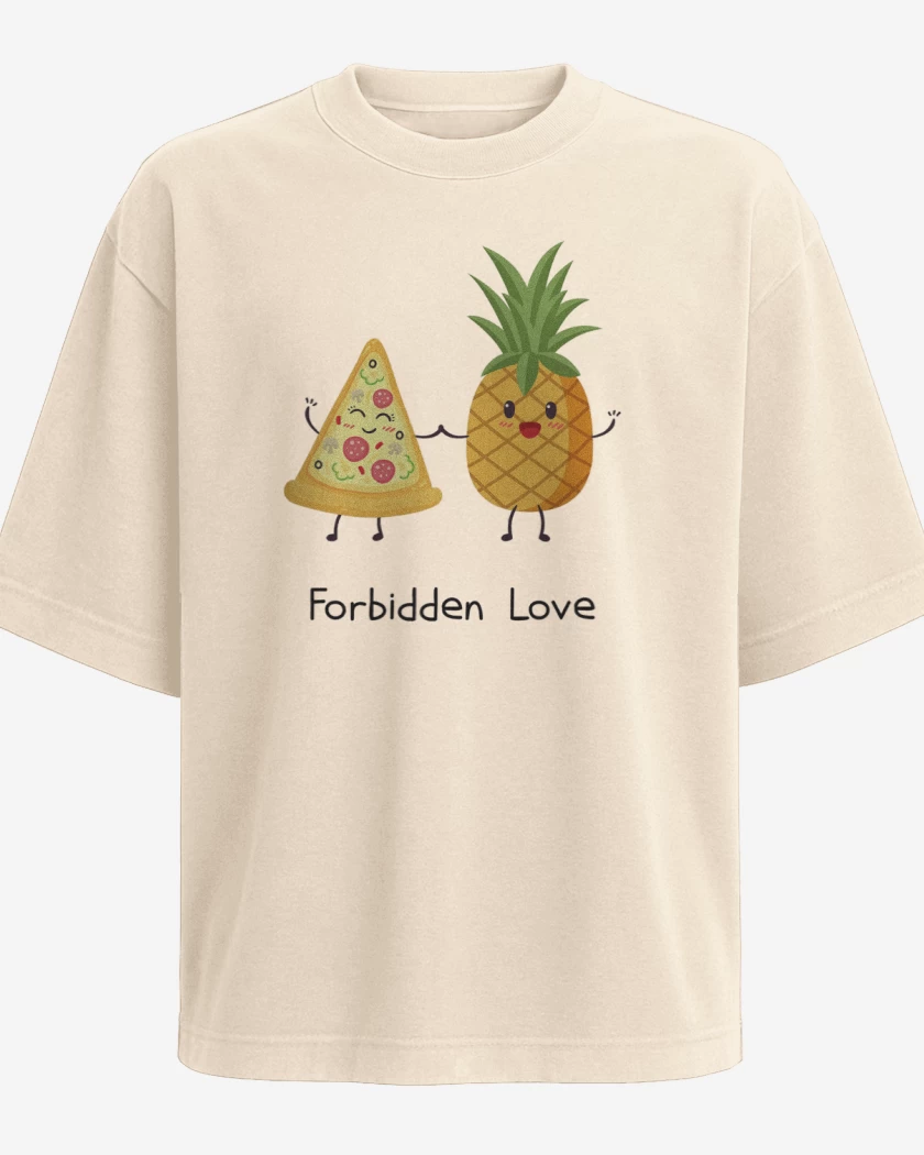Polera Oversize Beige de Amor prohibido