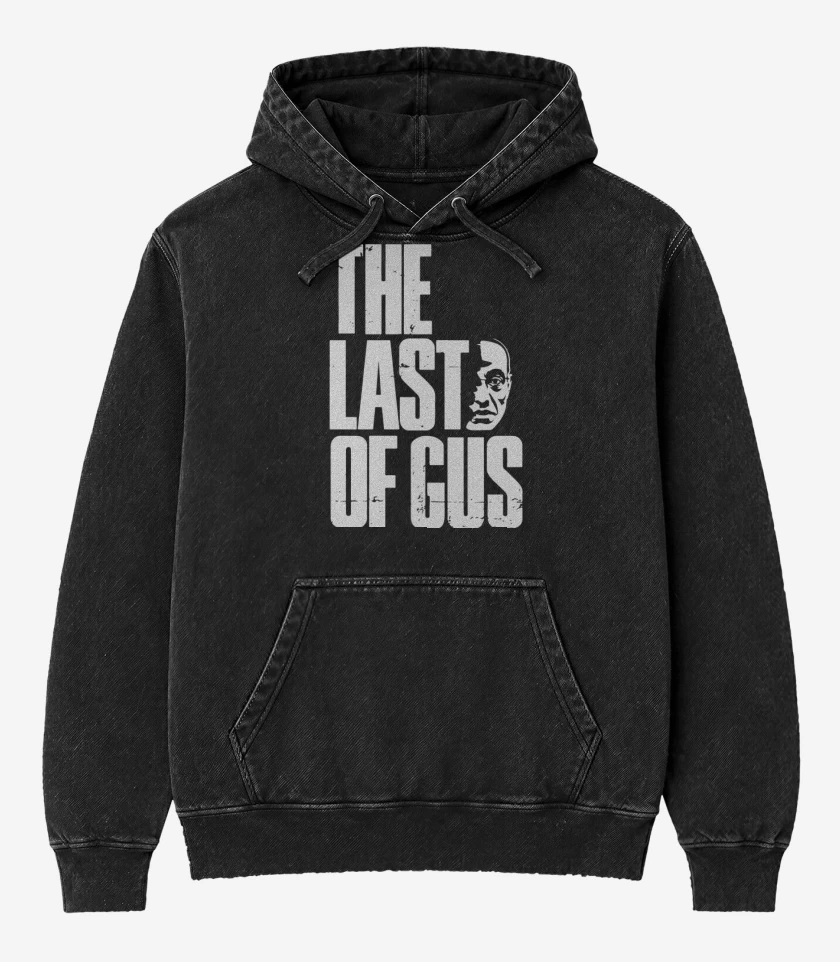 Poleron Canguro Acid Wash Negro de The Last Of Gus