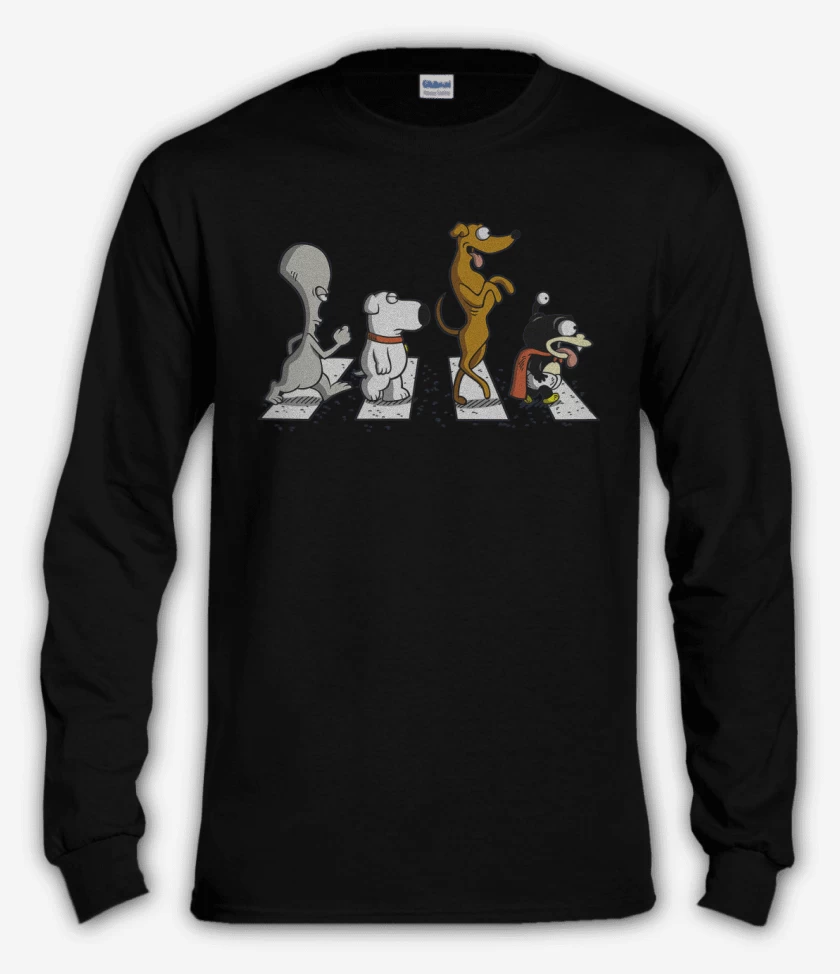 Polera manga larga Negro de The mascotas