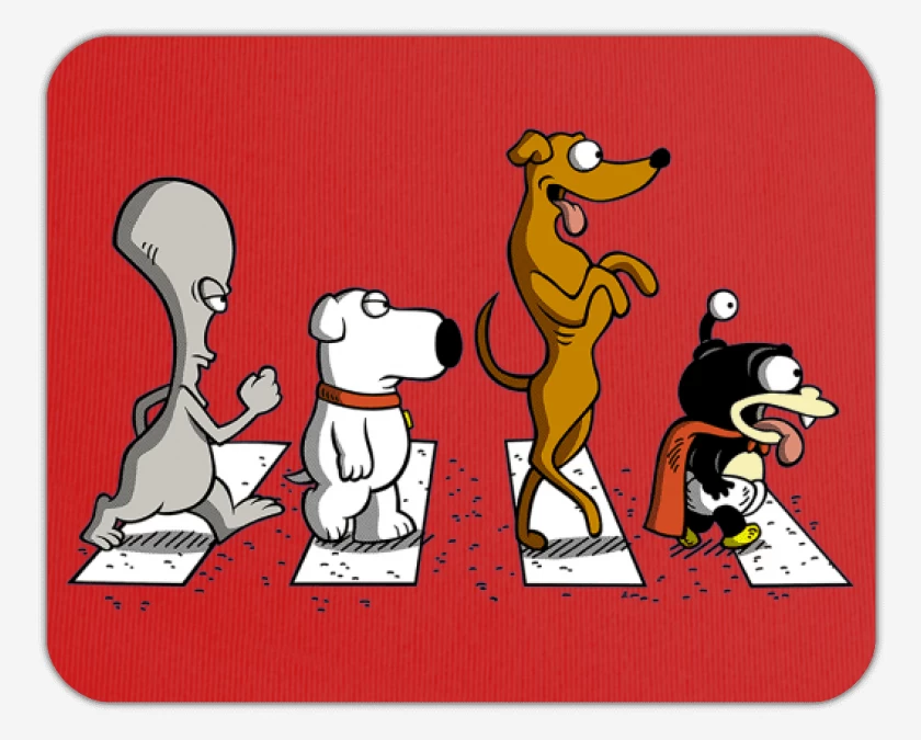 Mousepad Rojo de The mascotas