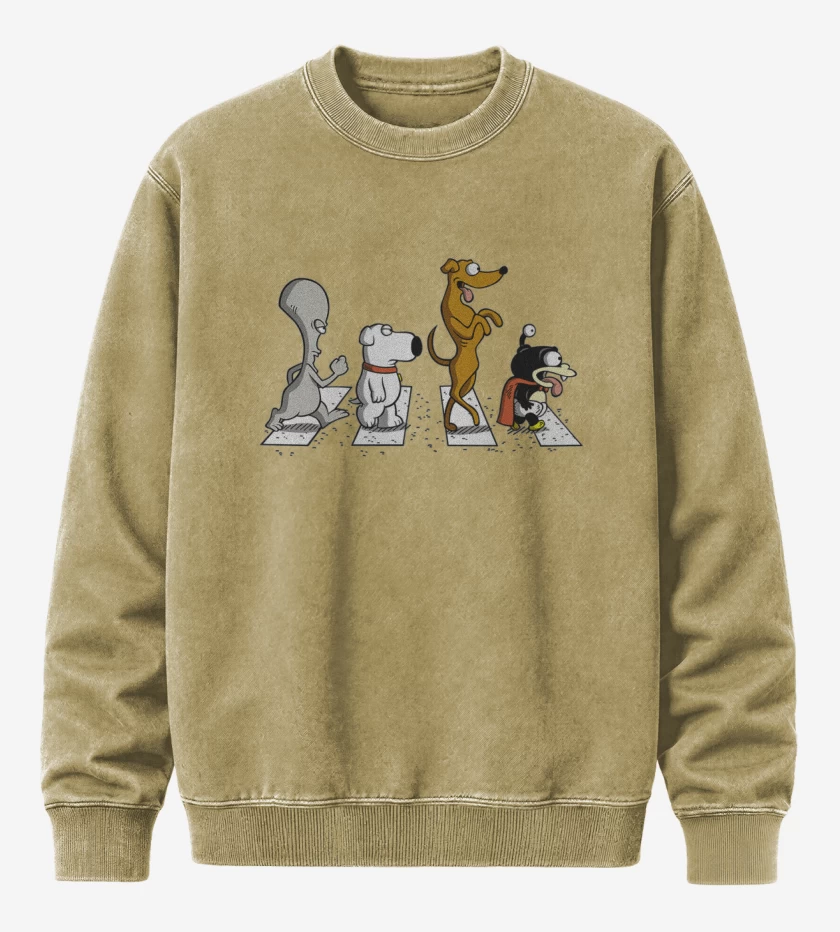 Poleron Polo Acid Wash Beige de The mascotas