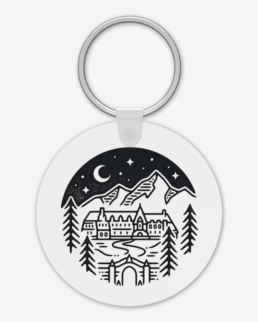 Llavero Blanco de Overlook hotel 