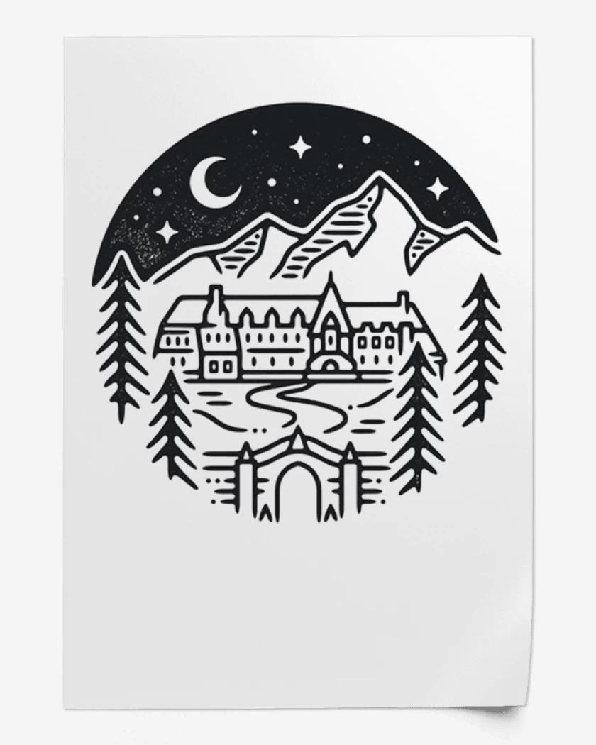 Print Blanco de Overlook hotel 