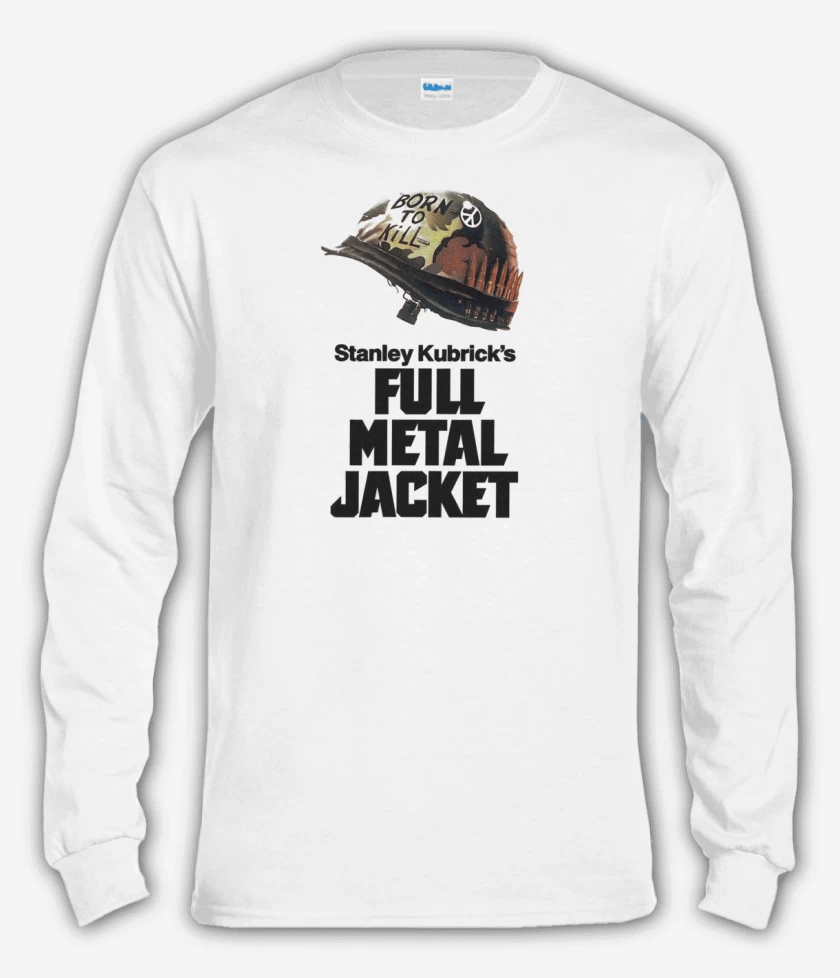 Polera manga larga Blanco de Full Metal Jacket