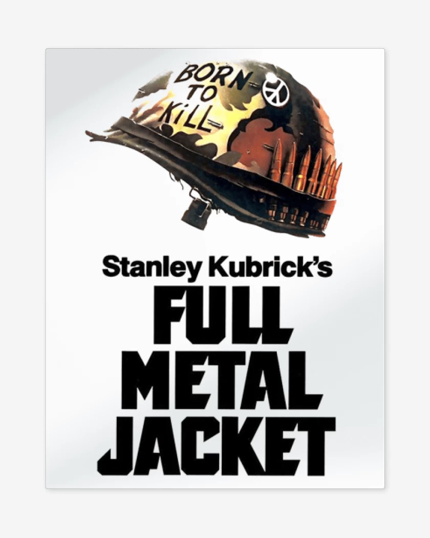 Print metalico Blanco de Full Metal Jacket