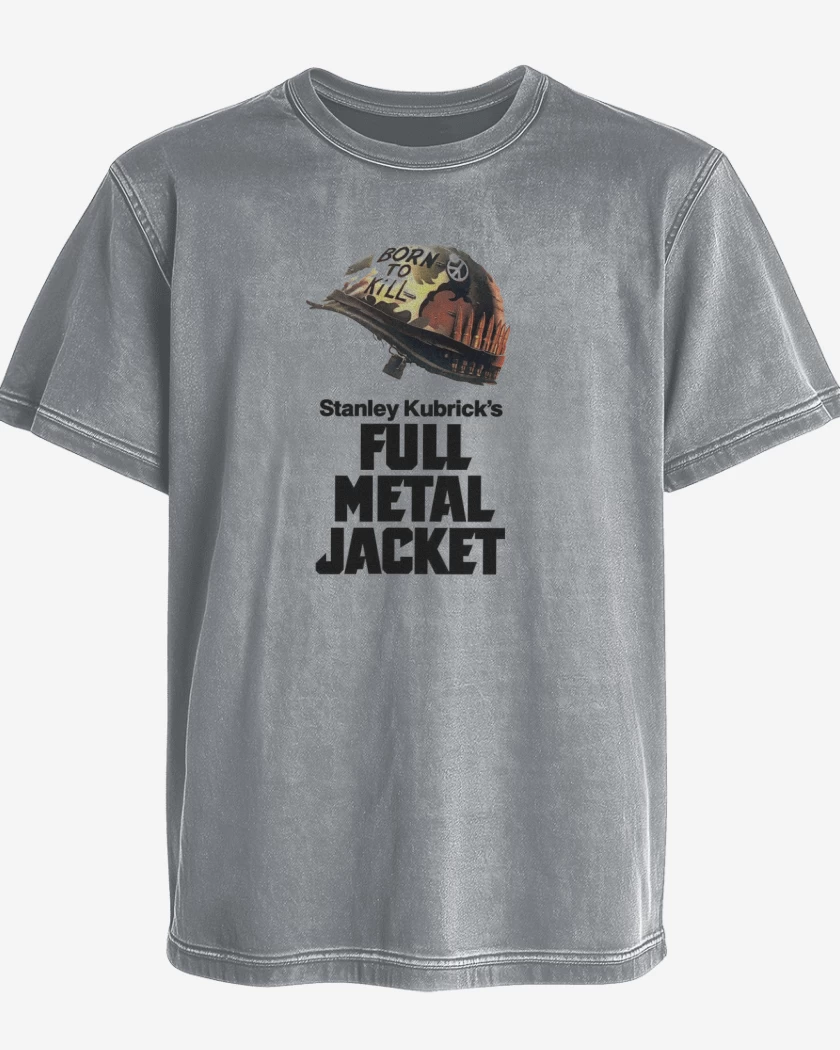 Polera desgastada Gris Melange de Full Metal Jacket