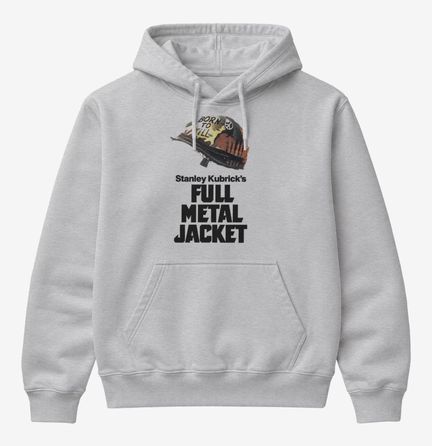 Poleron Canguro básico Gris Melange de Full Metal Jacket