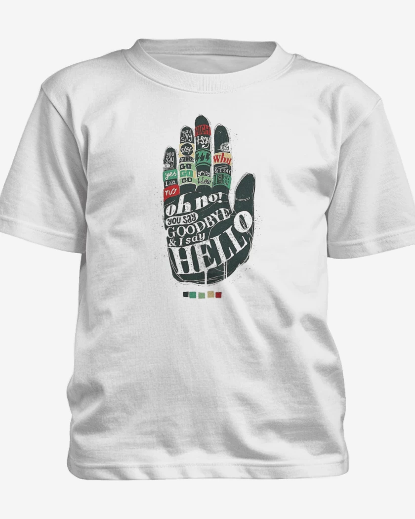 Polera de niño Blanco de Hello goodbye 