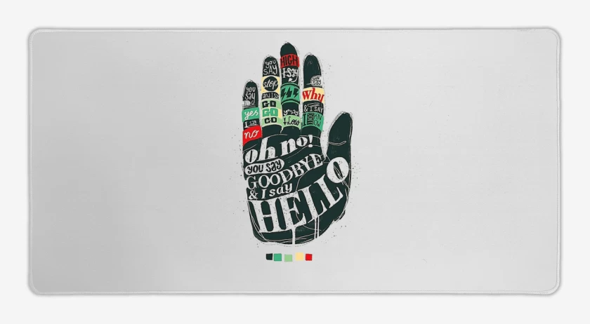 Mouse pad Gamer Hello goodbye 