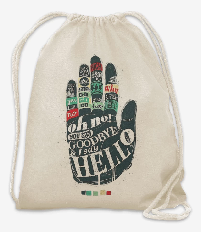 Mochila Blanco de Hello goodbye 