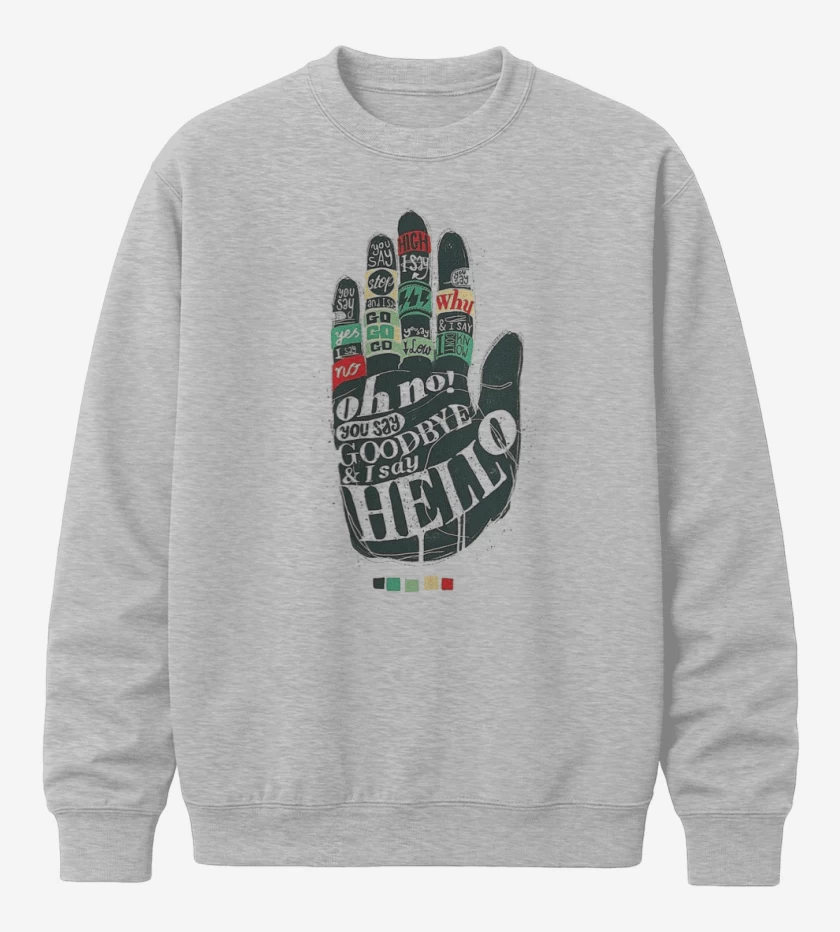 Poleron polo Gris Melange de Hello goodbye 