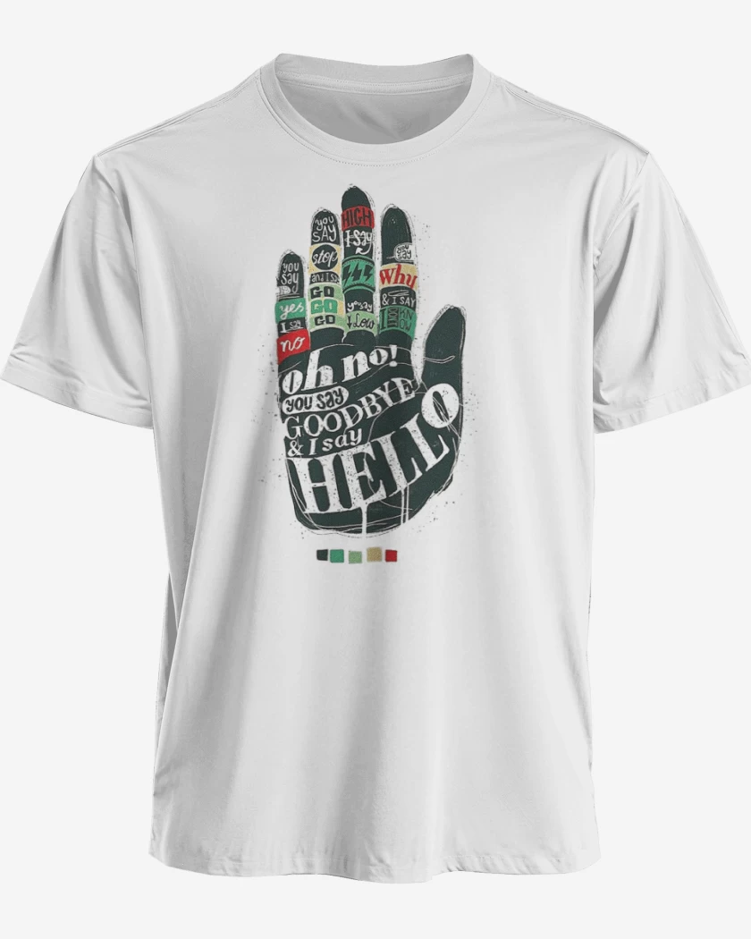 Polera premium Blanco de Hello goodbye 