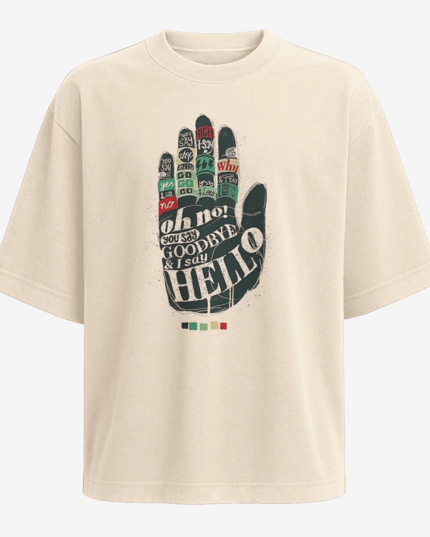 Polera Oversize Hello goodbye 