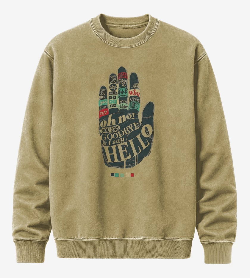 Poleron Polo Acid Wash Hello goodbye 