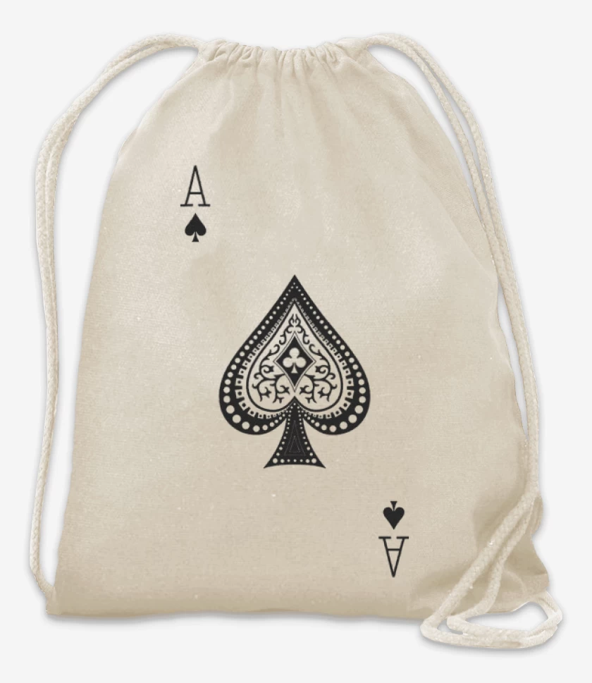 Mochila Blanco de As de pica