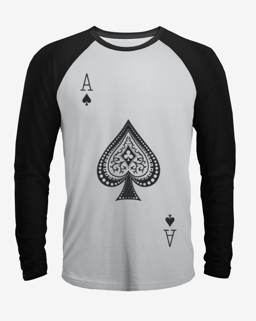 Polera Raglan As de pica