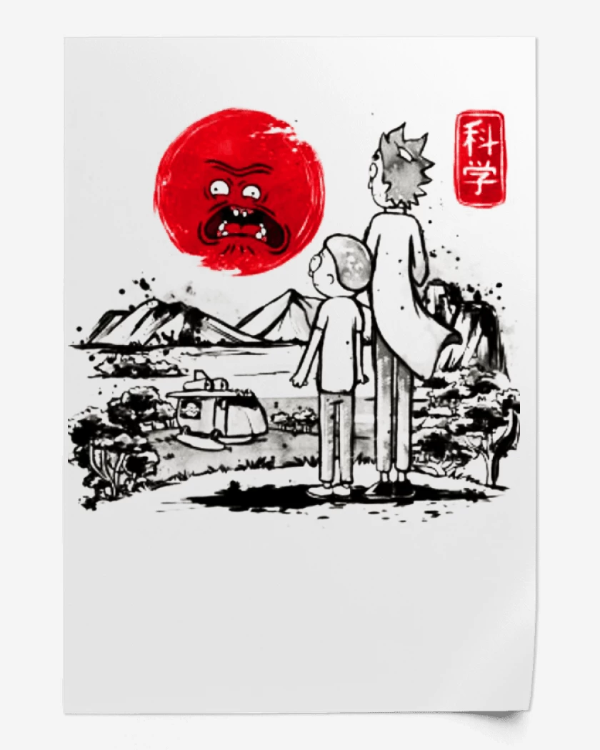 Print Rick and morty japo