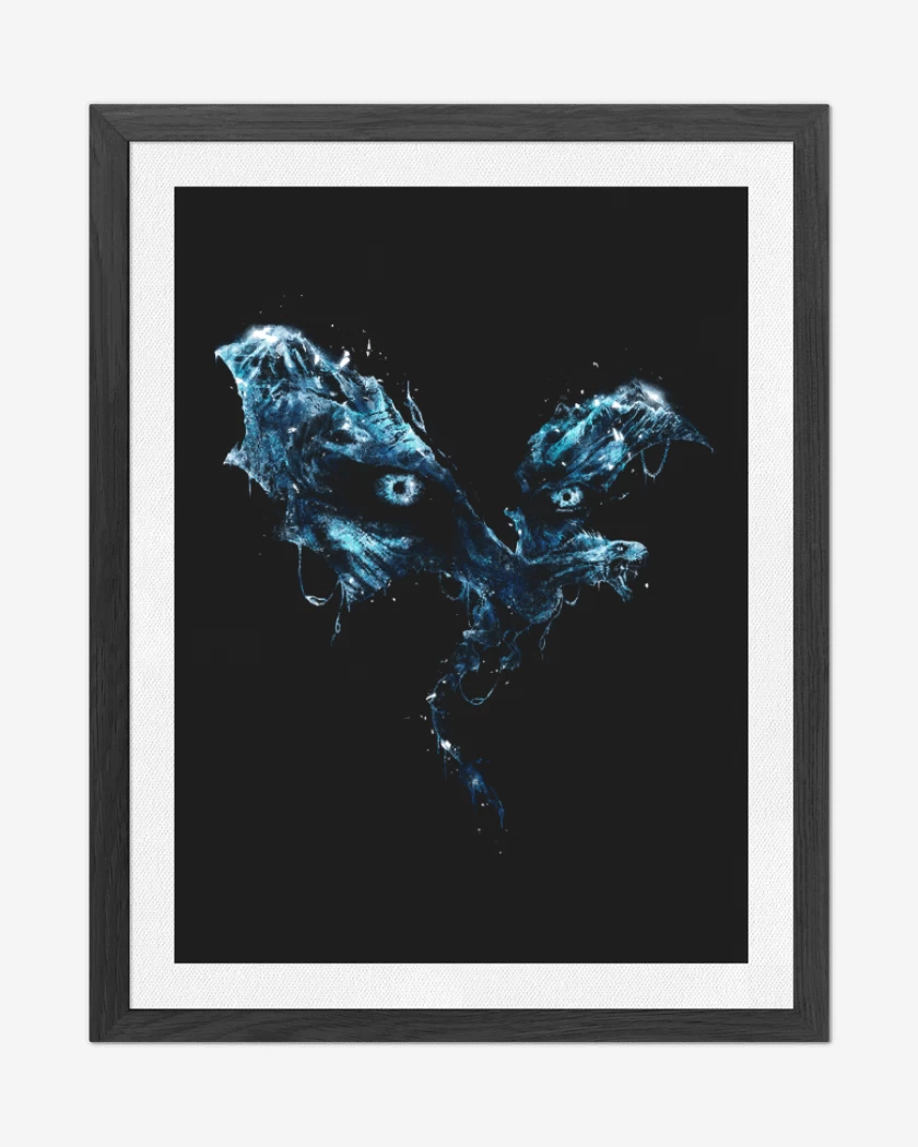 Cuadro decorativo Negro de Night King Dragon