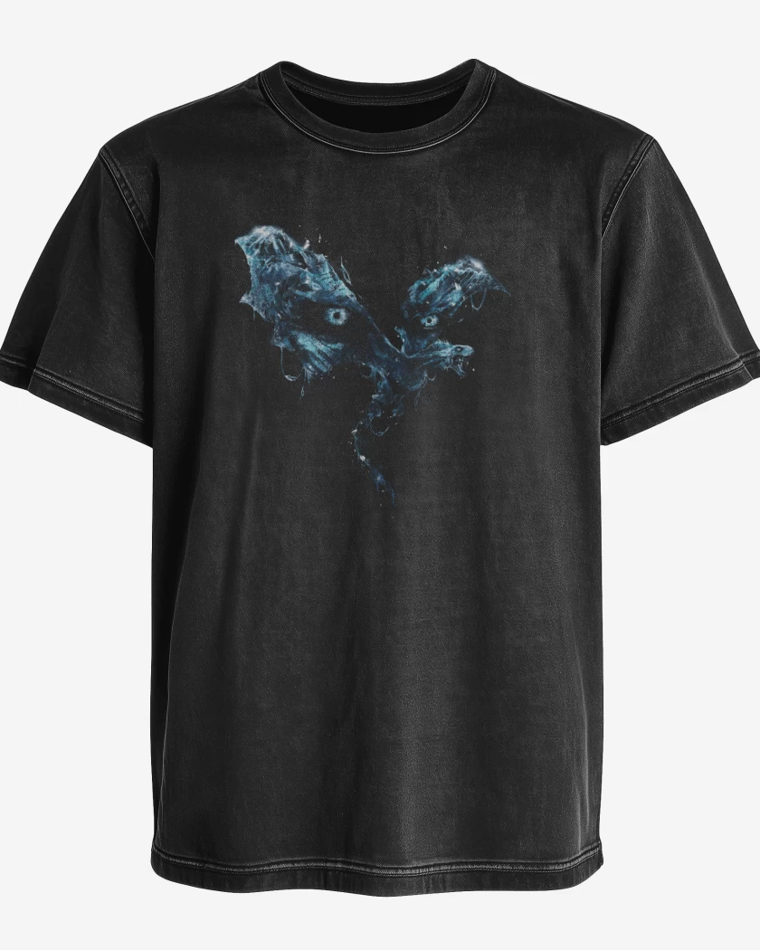 Polera desgastada Night King Dragon