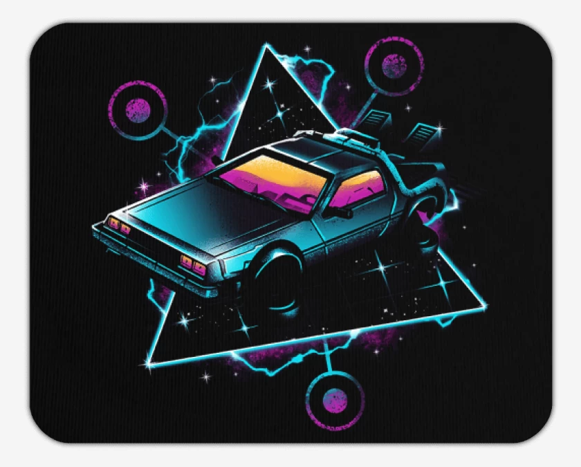 Mousepad Delorean Back to the future 