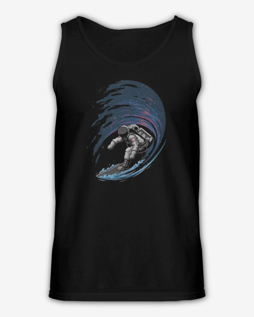 Sudadera Negro de Astronauta Surf 