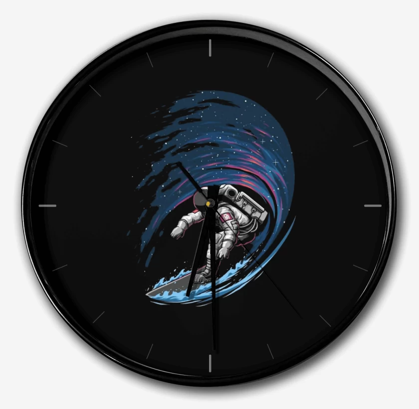 Reloj Negro de Astronauta Surf 