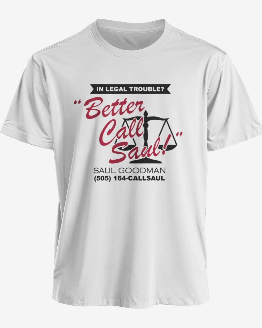 Polera premium Blanco de Better Call Saul!