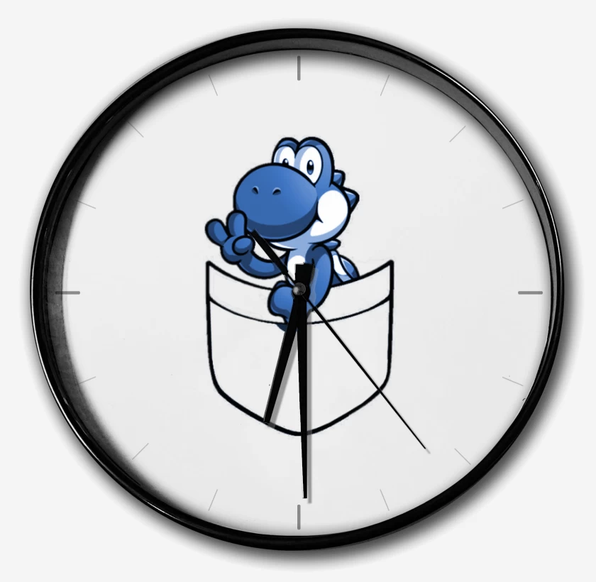 Reloj Blanco de Yoshi de bolsillo azul