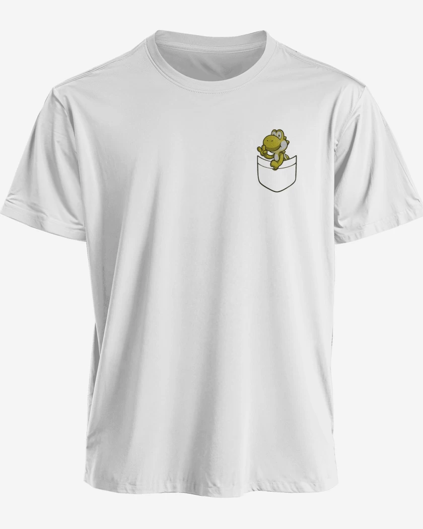 Polera Yoshi de bolsillo amarillo