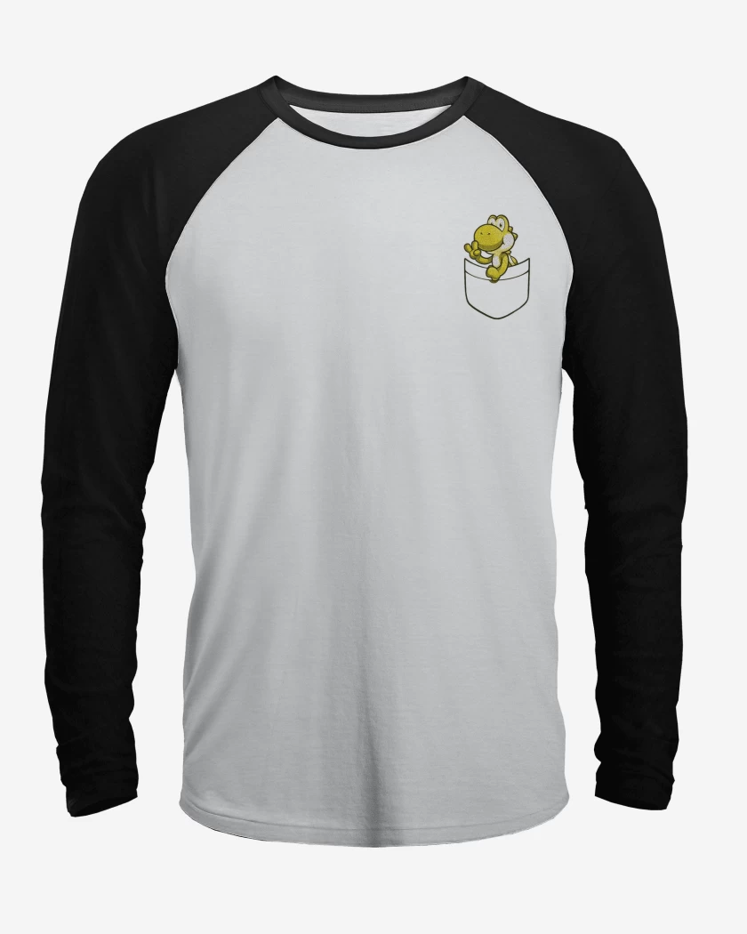 Polera Raglan Yoshi de bolsillo amarillo