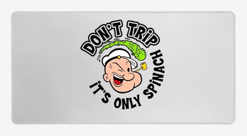 Mouse pad Gamer Blanco de Popeye 3 
