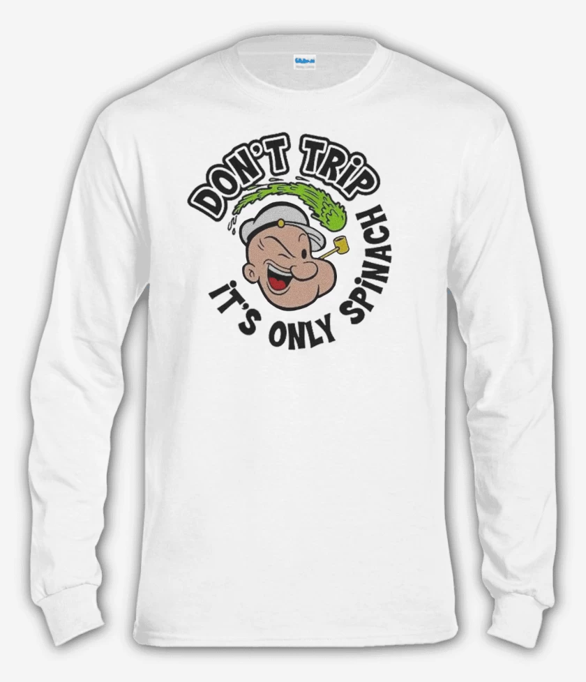 Polera manga larga Blanco de Popeye 3 
