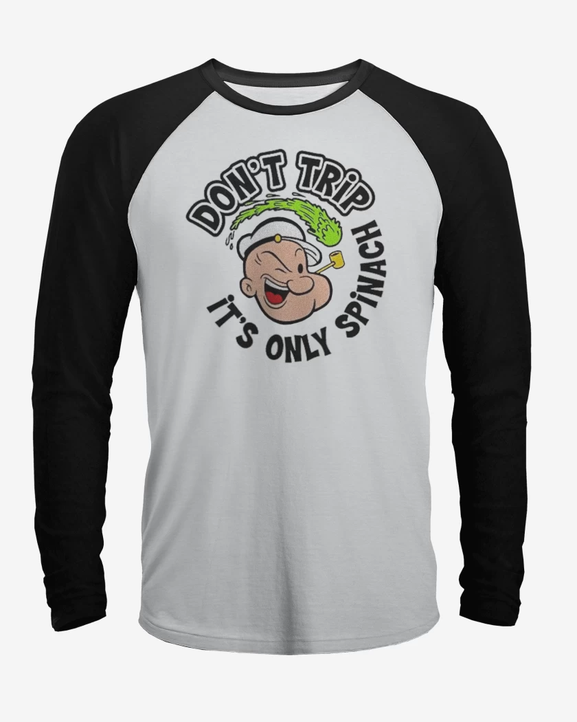 Polera Raglan Blanco / Negro de Popeye 3 